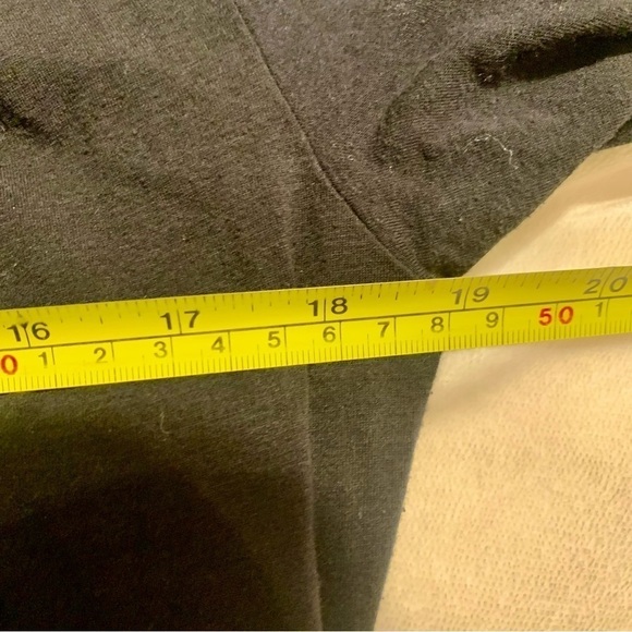 INC International Concepts Top Large Black Cotton Rayon Spandex V-Neck Long Slvs - Picture 11 of 12